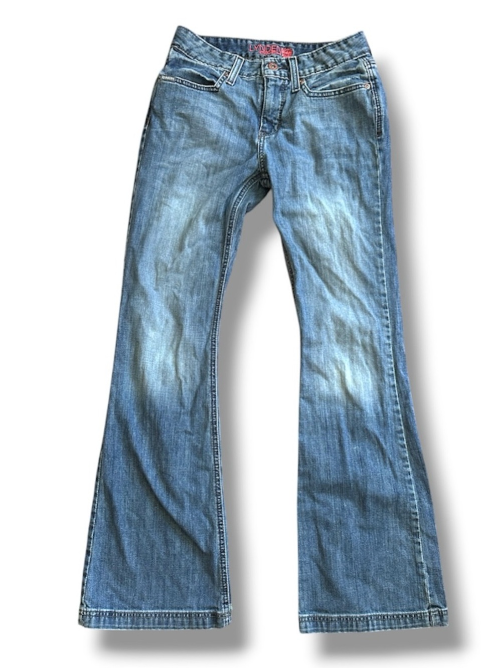 Cinch Lynden Blue Denim Flare Jeans Womens Sz 26 / 1R Medium Wash Mid Rise Rodeo